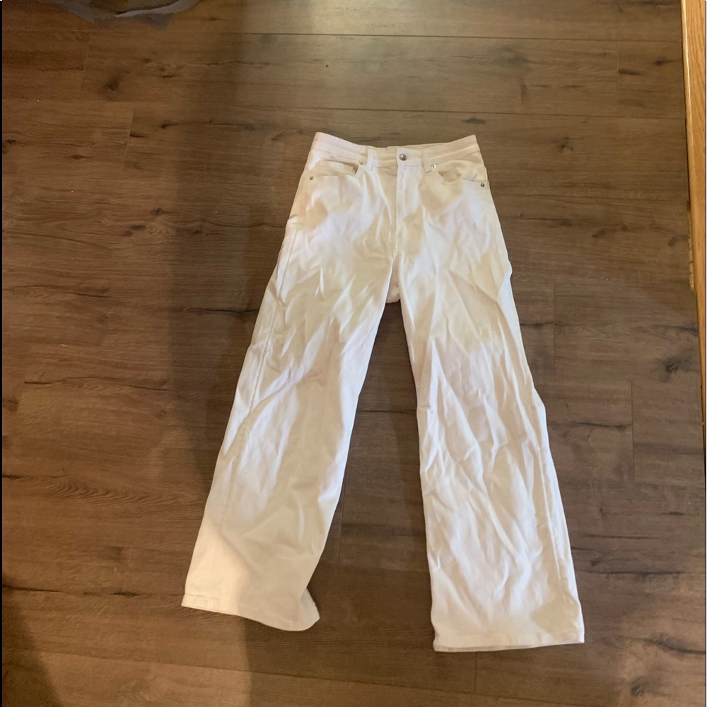 H&M white jeans